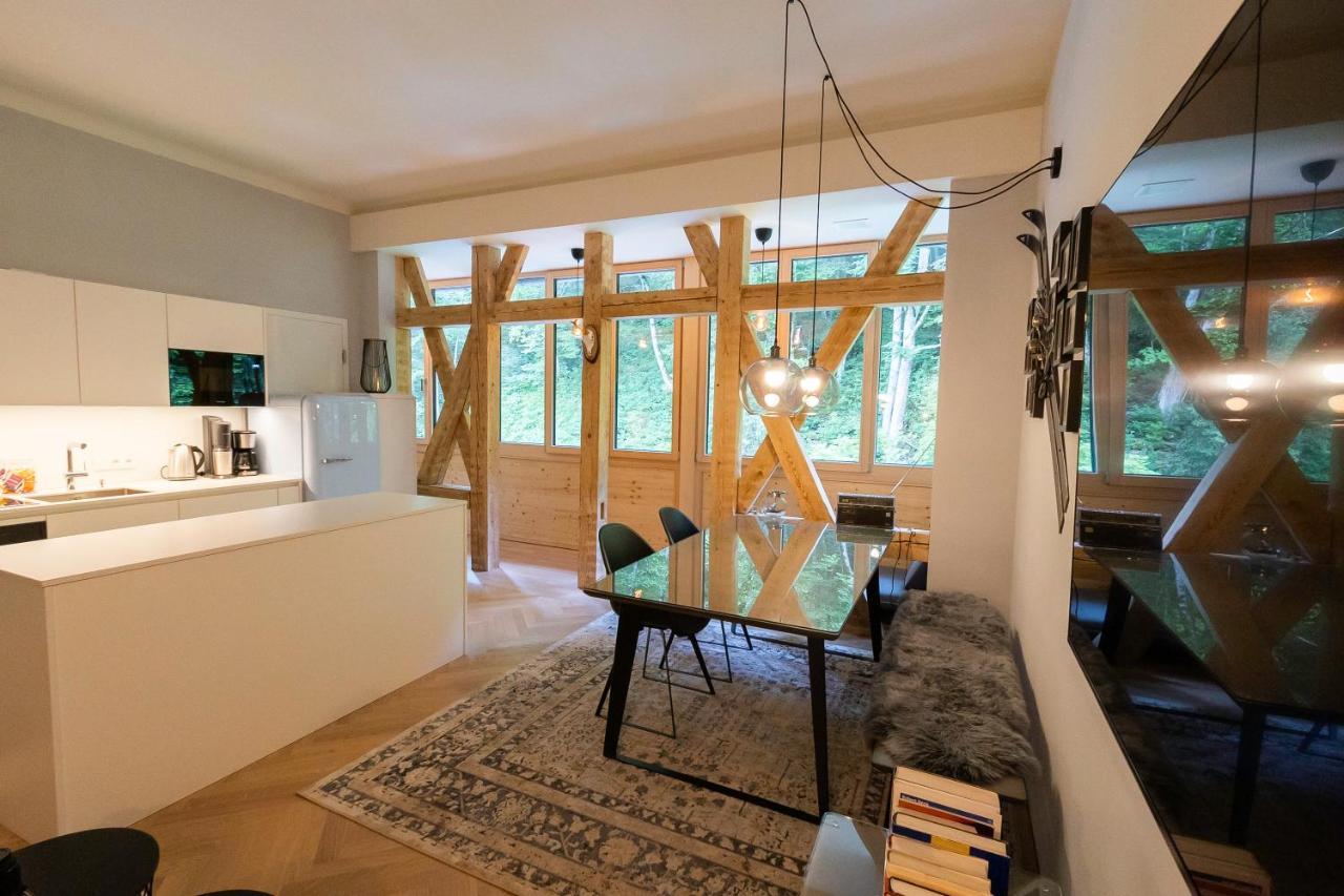Apartment In Historischer Villa Mit Parkplatz Grünau im Almtal Extérieur photo